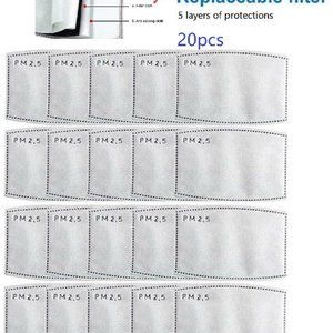 PM2.5 Activated Carbon Mask Filter Replaceable